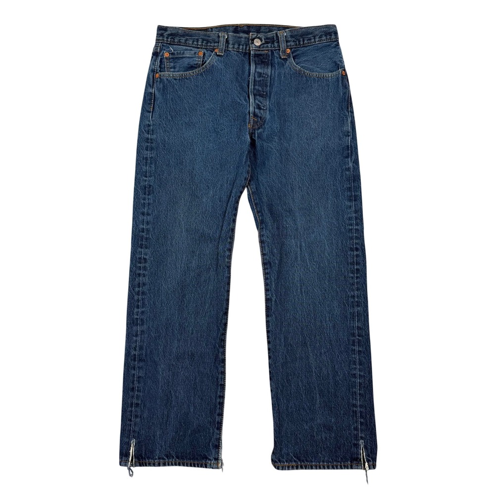 Levi's 501 Original Fit Men's Blue Jeans 34x30 (Fits 31x28) Custom Side Slits